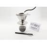 China Stainless Steel Coffee Maker Gift Set , Reusable Coffee Filter Cone wholesale