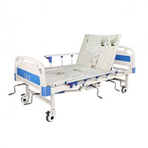 Hospital Nursing Bed Manual 2 Crank ABS Multi-function Bed 200kg Load CE Approved