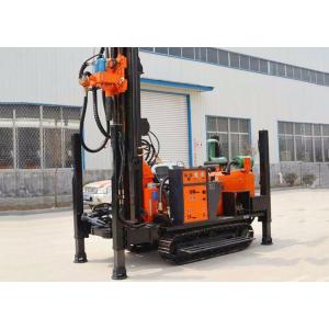 China St 180 Meters Rubber Crawler Pneumatic Drilling Rig For Water Well Borehole supplier