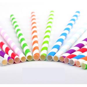 Customized Biodegradable Drinking Straw Coffee Cocktail Eco Friendly Paper Straws