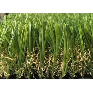 China Soft Durable Outdoor Artificial Grass Lawns S Shaped 20mm - 45mm Pile Height supplier