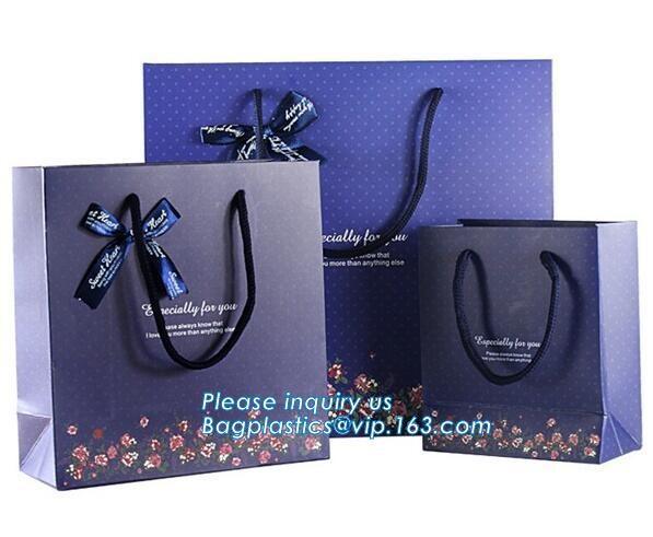 Paper carrier bags for fashion shopping paper carton bag High quality luxury