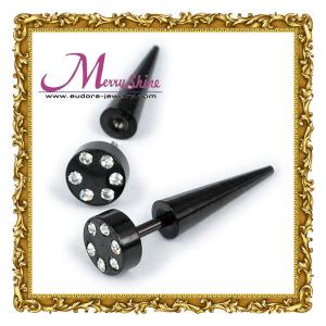 China 2012 new shiny black stainless steel kinds of body piercings jewellery for ladies BJ25 supplier
