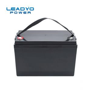 China LEADYO 12V 100Ah Rechargeable Battery Lifepo4 Battery Pack 5000 Times Long Life Cycle supplier