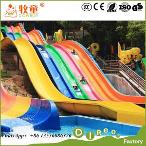 China China Supplies Cheap Price Water Play Equipment Fiberglass Rainbow Water Slides For Sale supplier