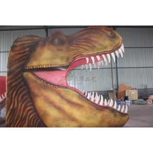 Large Animatronic Dinosaur Head Wall Mounted With Excellent Abrasion Resistance