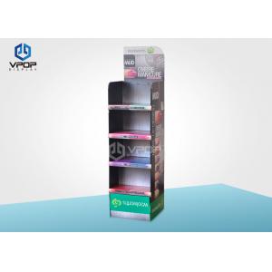 China Nail Polish Cardboard Display Shelves , 4 Color Printing POS Display Stands supplier
