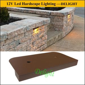 China 12V LEDのデッキ ライト、LED Hardscapeは擁壁ライト、煉瓦および石ライトのためにつきます supplier