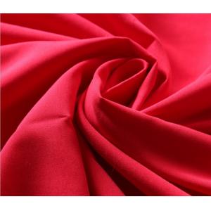 230T Red Polyester Rayon Spandex Fabric , Jersey Knit Fabric For Garment
