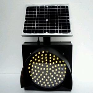 300mm 1 Appearance Solar Powered Panel Traffic Warning Light SG-301
