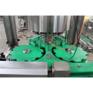 Glass Bottle Capping And Labeling Machine , Liquid Filling And Capping Machine