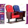 China East African Vintage Auditorium Church Hall Chairs With Embroidered Logo On Back wholesale