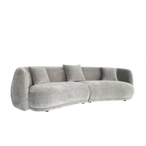 100% Polyester Sectional Fabric Sofa Contemporary Grey Fabric Sectional