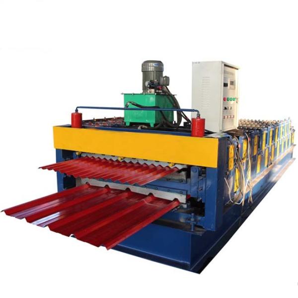 8m/Min Galvanized Trapezoidal Shape Metal Roll Forming Machine For Building