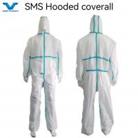 China Item Disposable Clothing Fully Closed Nonwoven White/Blue/Orange Custom CE Coverall on sale