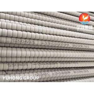 ASTM A213 304L 1.4306 Stainless Steel Corrugated Finned Tube Pickled Heat Exchanger Tube