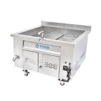 China Food Chip Gas Frying Machine 100L Oil Capacity Gas Fired Firing Machine on sale