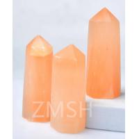 China Light Peach-Orange Lab Sapphire Gemstone Fusion Of Elegance And Innovation on sale