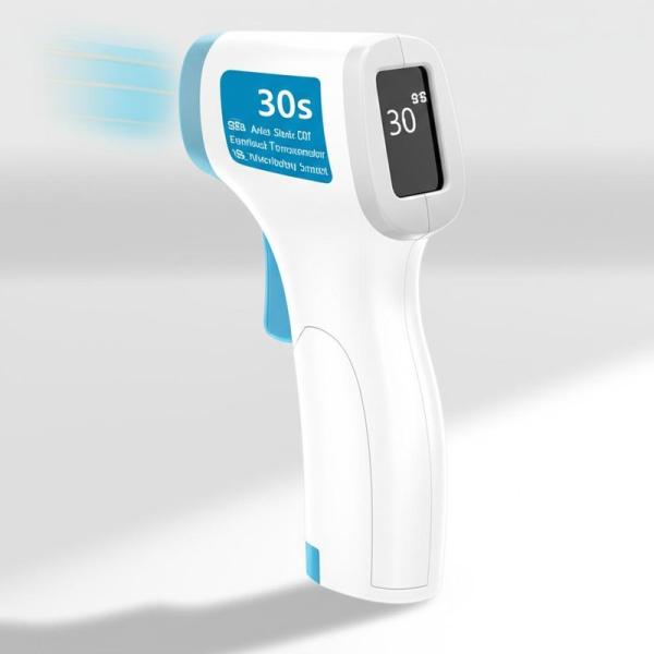 30s Auto Shut-Off Forehead Infrared Thermometer with Non-contact Measurement Method and LCD Display Screen