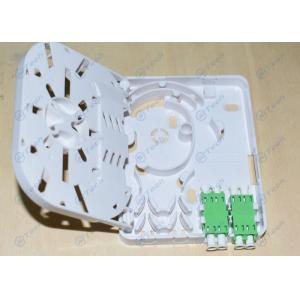 China Mini FTTH Splitter Box 1-4 Cores White Color With Big Arc Cable Manager wholesale