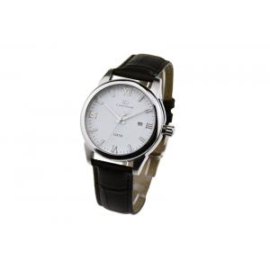 Quartz Movt Leather Wristband Watch , 10ATM Waterproof Classic Leather Watch