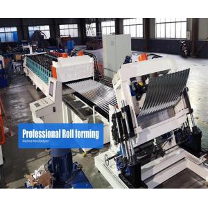China Steel Silo Metal Roof Roll Forming Machine Gear Box Driven On Line Crimping supplier