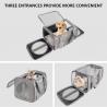 15lbs Airport Approved Dog Crate , AJ Collapsible Small Dog Travel Cage