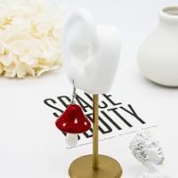 China Yellow / Red Fashion Jewelry Earrings Pearl Piercing Earrings For Women on sale