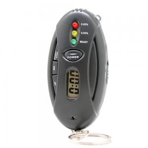 3 Levels Led Lights Show Breathalyzer Alcohol Tester With Timer Quick Response For Drive Safety