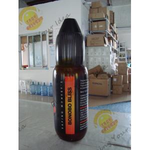 China Black Giant Inflatable Bottle / Nylon Tall Custom Inflatable Products supplier