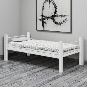 China Student Dormitory Bed Single layer Iron Frame Bed wholesale