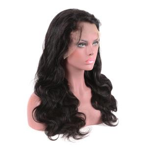 China Body Wave 100% Peruvian Human Hair Full Lace Wigs With Baby Hair 150 Density supplier