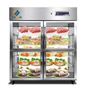 China 780L Kitchen Worktable Refrigerator Freezer With Four Doors supplier