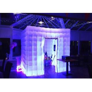 Romantic Inflatable Photo Booth LED Light 2.4m Color Changed With Blower