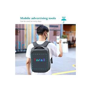 Tesinll Travel Laptop Backpack LED Screen Full Color For Adult College Students
