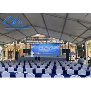 PVC Fabric Wall Alumium Frame Luxury Event Tents Self Cleaning For Commercial Ceremony Festival Marquee Hire