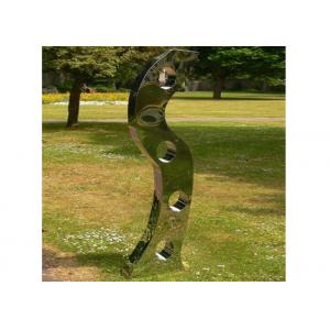 Mirror Polished Modern Abstract Garden Stainless Steel Sculpture