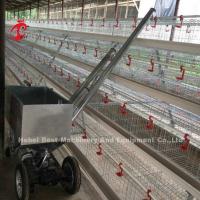 China Automatic Chicken Feeding Cart Work For 3 Tier Or 4 Tier Chicken Cage Doris Shi on sale