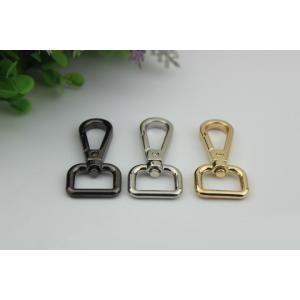 China New products shiny gold square shape metal swivel bolt snap hook 16 mm for handbag supplier