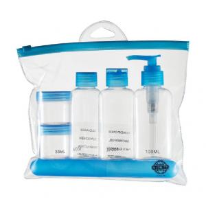 China PP Plastic Travel Bottles Set for Personal Care Airplane Size Empty Jar Kit supplier