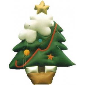 Yellow Star Custom Shaped Balloons / Inflatable Christmas Tree For Celebration