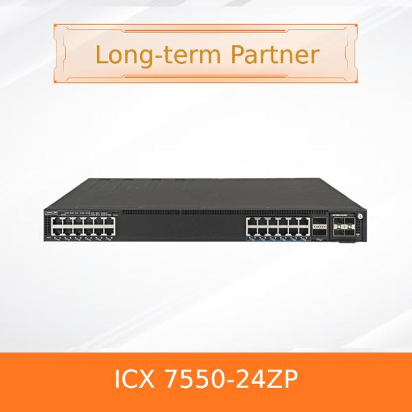 RUCKUS network switch ICX 7550-24ZP Advanced Multigigabit Stackable Switch for Next-Generation Networks