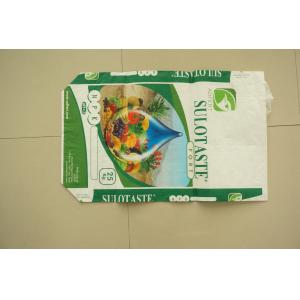 China Biodegrable Plastic Packaging PP Woven Bags Flexo Printing For Flour Rice Sugar supplier