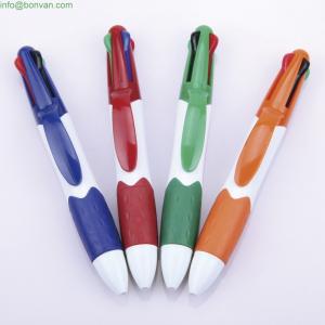Click Plastic Retractable Ballpoint 4 color Pen,four color ballpoint pen, gift pens