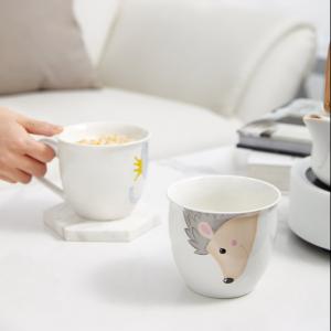 Manufacturers Nordic Decal porcelain ceramic mugs wholesale Marble coffee mug gift set ceramic porcelain coffee cup tea cup set
