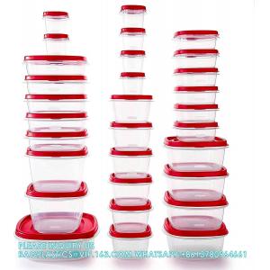 Food Storage Containers With Lids, Salad Dressing And Condiment Containers, Steam Vents, Microwave And Dishwasher