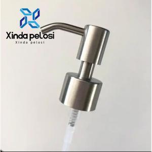 China Hand Foam Soap Dispenser Pump Metalic Flat Top Soap And Lotion Dispenser Pumps Brushed Nickel supplier