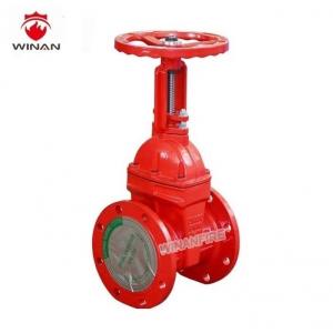 China F4 Flange Fire Fighting Valves 4 Inch 1.5 Inch Ductile Iron Gate supplier