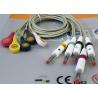 One Piece EKG Cable Banana Plug EKG Cable To Snap Type 2 Years Validity