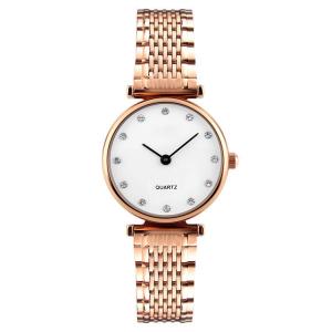 1223 Style Alloy Watch Case Stainless Steel Back Fashion Ladies Quartz Movt Watch Price Diamond Wrist Watches